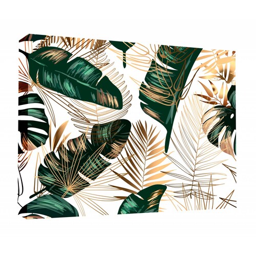 Cuadro Decorativo Canvas Hojas tropicales 150x100