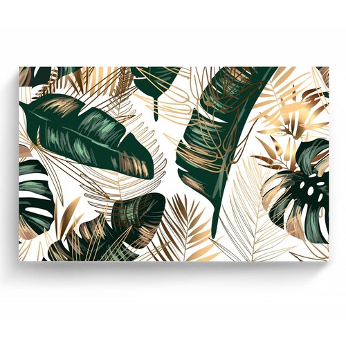 Cuadro Decorativo Canvas Hojas tropicales 150x100