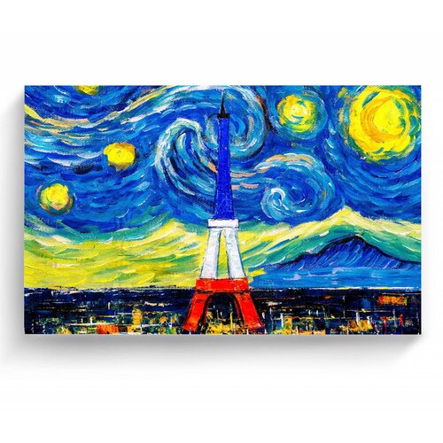 Cuadro Decorativo Canvas Torre Eiffel, Francia 75x50