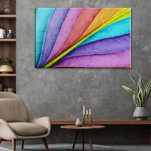 Cuadro Decorativo Canvas Hoja de color 75x50
