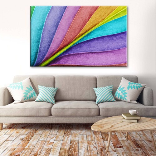 Cuadro Decorativo Canvas Hoja de color 75x50