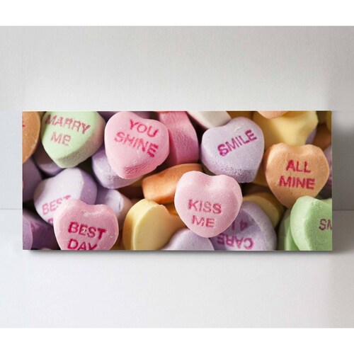 Cuadro Decorativo Canvas Dulces de corazón  200x100