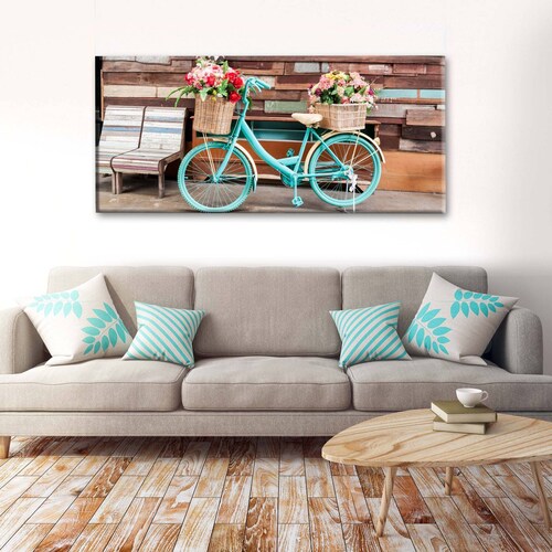 Cuadro Decorativo Canvas Bicicleta antigua  120x60