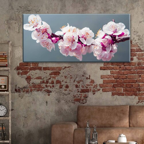 Cuadro Decorativo Canvas Flor de Cerezo 100x50
