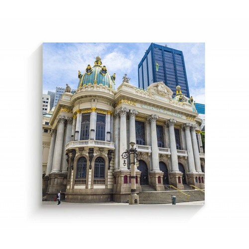 Cuadro Decorativo Canvas Teatro Municipal, Brasil 70x70