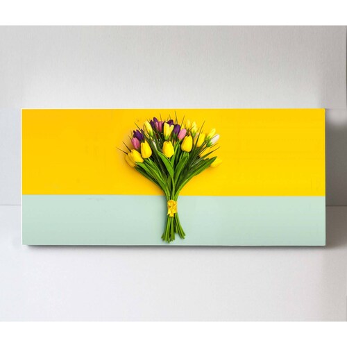 Cuadro Decorativo Canvas Flores de verano 180x90