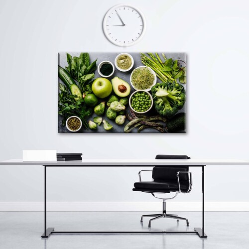 Cuadro Decorativo Canvas Comida verde saludable 180x120