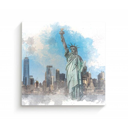 Cuadro Decorativo Canvas Estatua de la Libertad 130x130