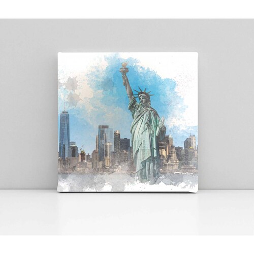 Cuadro Decorativo Canvas Estatua de la Libertad 130x130