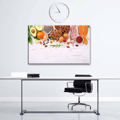 Cuadro Decorativo Canvas Alimentos saludables 45x30