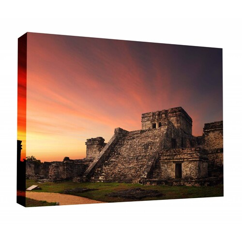 Cuadro Decorativo Canvas Castillo Maya, Tulum 105x70
