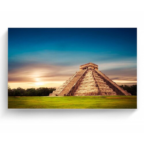Cuadro Decorativo Canvas Piramide, Chichen Itza 150x100