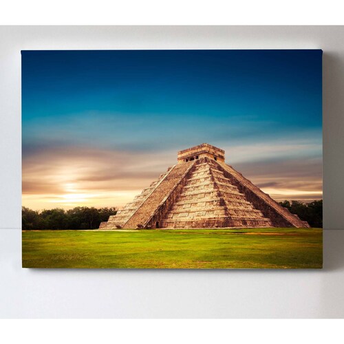 Cuadro Decorativo Canvas Piramide, Chichen Itza 150x100