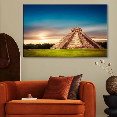 Cuadro Decorativo Canvas Piramide, Chichen Itza 150x100