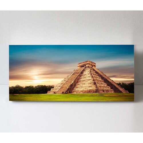 Cuadro Decorativo Canvas Piramide, Chichen Itza 180x90