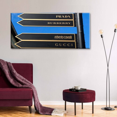 Cuadro Decorativo Canvas Marcas de lujo 120x60