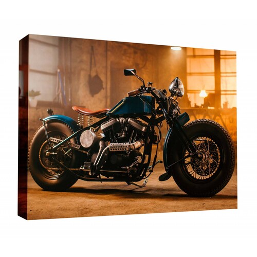 Cuadro Decorativo Canvas Motocicleta clásica 150x100