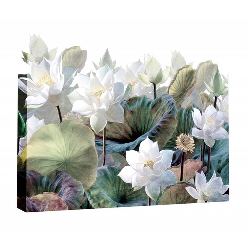 Cuadro Decorativo Canvas Flores de Loto 105x70