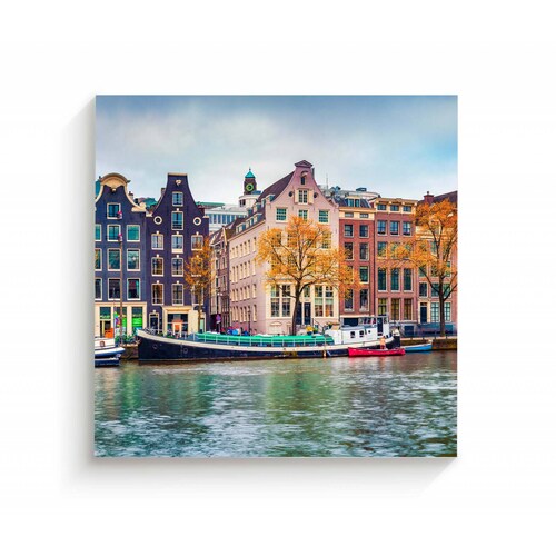 Cuadro Decorativo Canvas Paisaje, Amsterdam 30x30