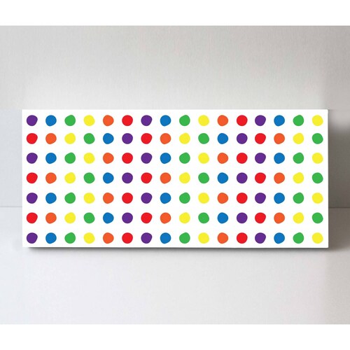 Cuadro Decorativo Canvas Puntos de colores 120x60