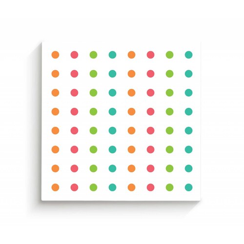 Cuadro Decorativo Canvas Linea de puntos 30x30