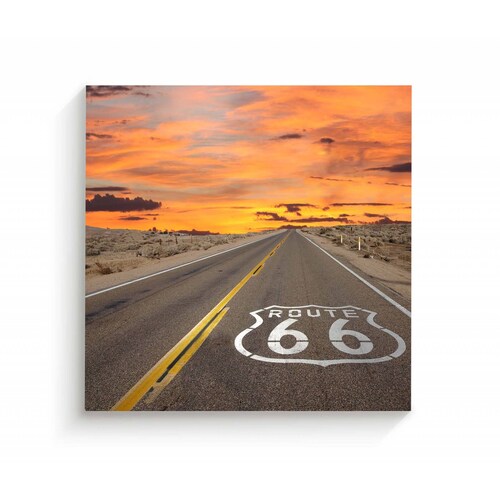 Cuadro Decorativo Canvas Ruta 66, California 70x70