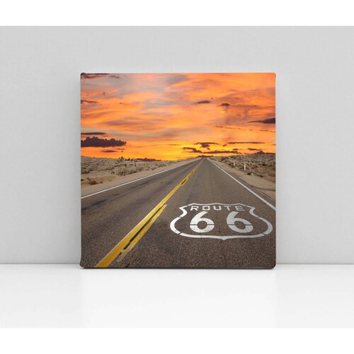 Cuadro Decorativo Canvas Ruta 66, California 70x70