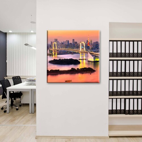 Cuadro Decorativo Canvas Puente de Tokio, Japón 30x30