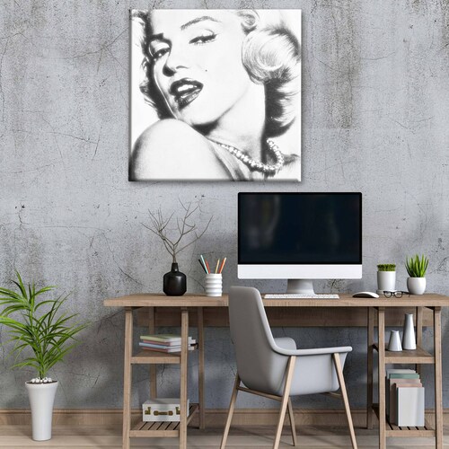 Cuadro Decorativo Canvas Marilyn Monroe Pop Art 30x30