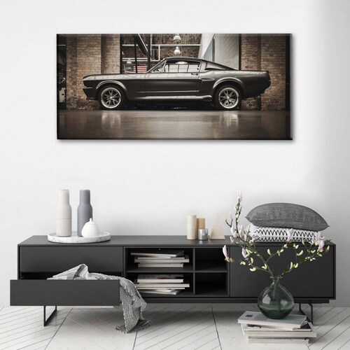 Cuadro Decorativo Canvas Ford Mustang GT 500 200x100