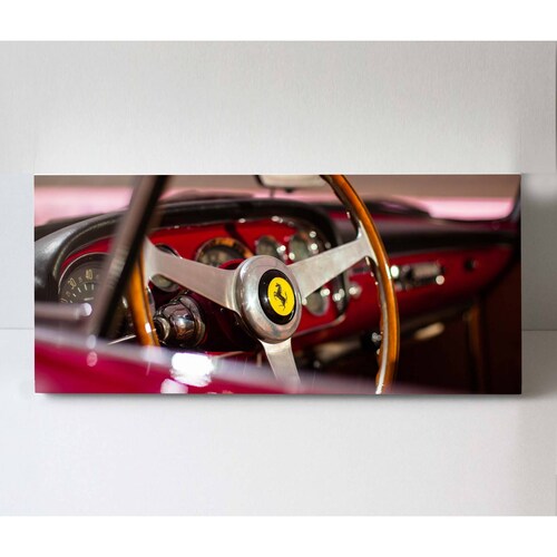 Cuadro Decorativo Canvas Tablero Ferrari clásico 80x40