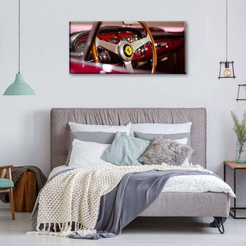 Cuadro Decorativo Canvas Tablero Ferrari clásico 80x40