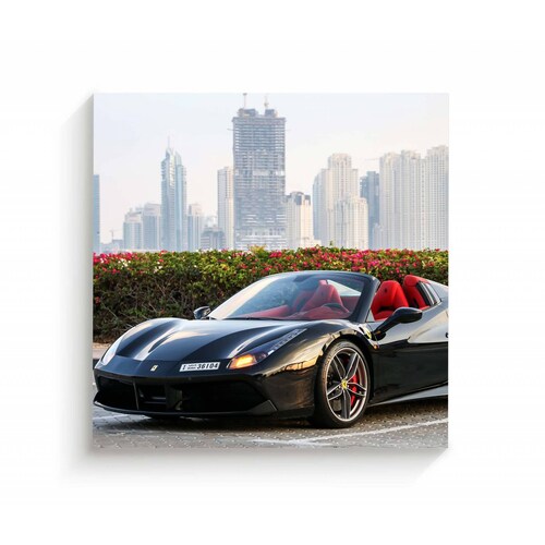 Cuadro Decorativo Canvas Ferrari 488 Spider 30x30