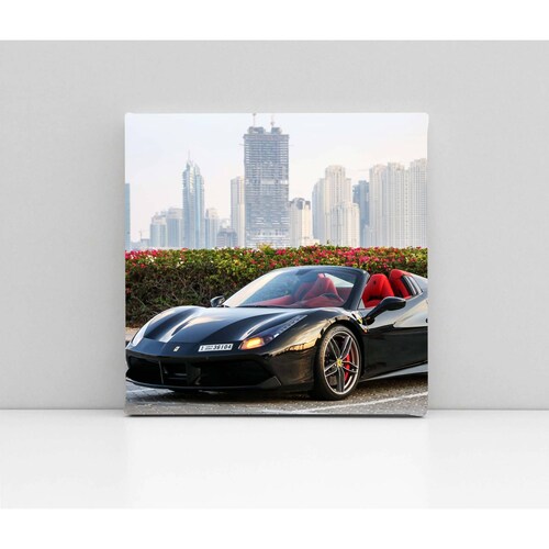 Cuadro Decorativo Canvas Ferrari 488 Spider 30x30