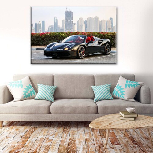 Cuadro Decorativo Canvas Ferrari 488 Spider 75x50