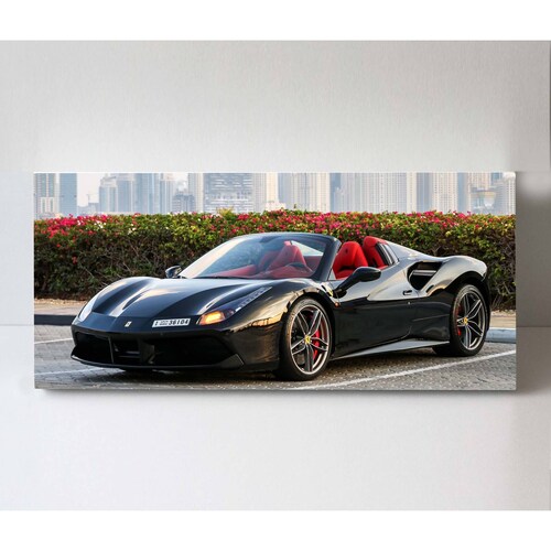 Cuadro Decorativo Canvas Ferrari 488 Spider 100x50