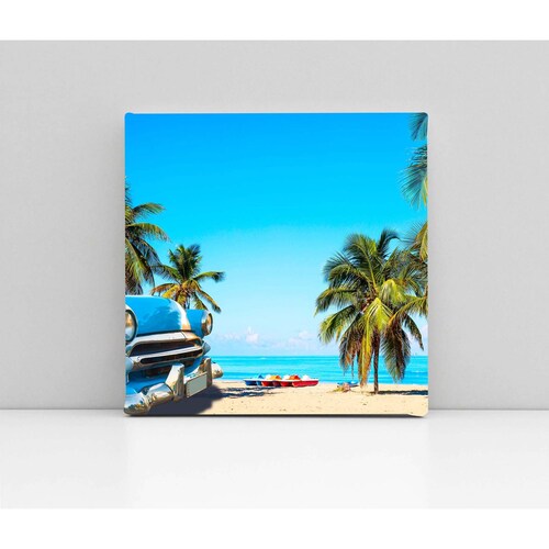 Cuadro Decorativo Canvas Playa Varadero, Cuba  70x70