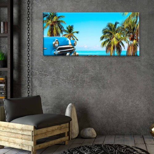 Cuadro Decorativo Canvas Playa Varadero, Cuba  100x50
