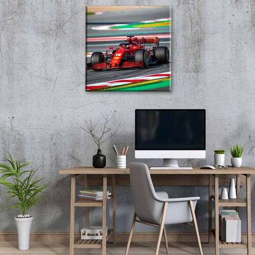 Cuadro Decorativo Canvas Scuderia Ferrari F1 30x30