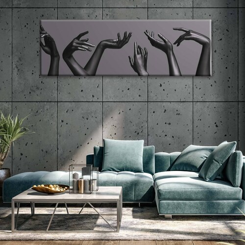Cuadro Decorativo Canvas Manos femeninas  120x60