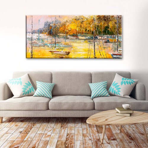 Cuadro Decorativo Canvas Pintura, Puerto Venecia  120x60