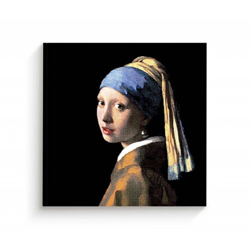 Cuadro Decorativo Canvas Arte Retrato Dama 130x130