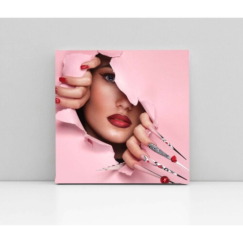 Cuadro Decorativo Canvas Maquillaje Artístico 30x30