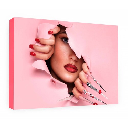 Cuadro Decorativo Canvas Maquillaje Artístico 180x120