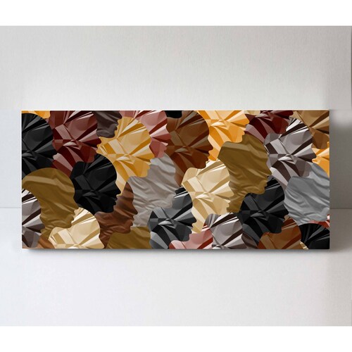 Cuadro Decorativo Canvas Diversidad racial 180x90