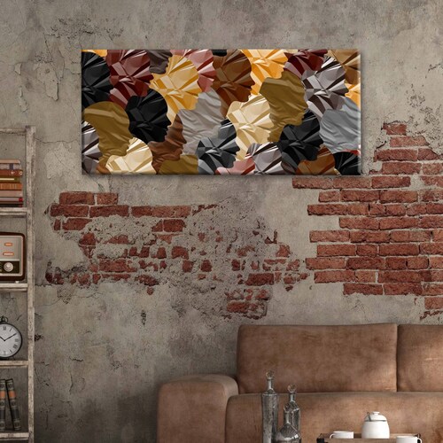Cuadro Decorativo Canvas Diversidad racial 180x90