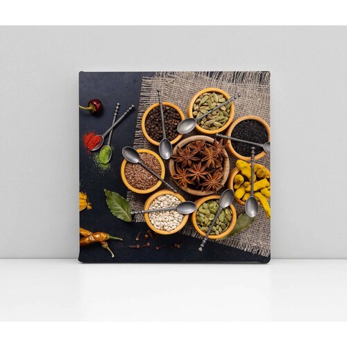 Cuadro Decorativo Canvas Especias y condimentos 130x130