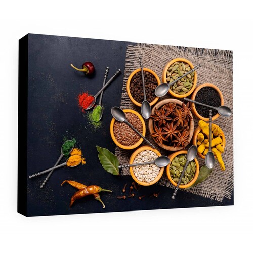 Cuadro Decorativo Canvas Especias y condimentos 150x100