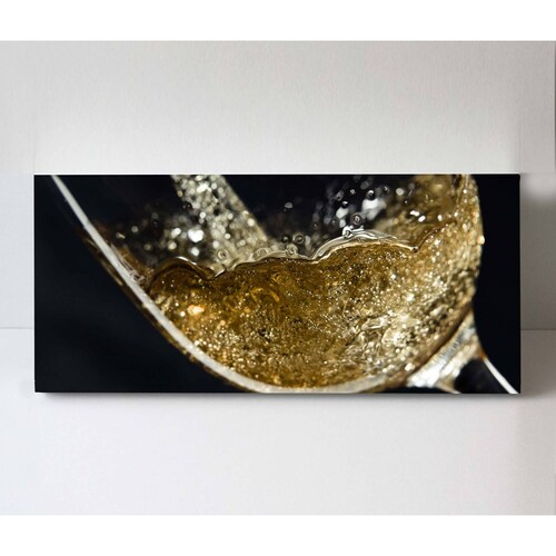 Cuadro Decorativo Canvas Copa de vino blanco 80x40