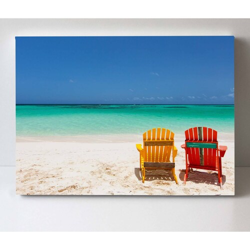 Cuadro Decorativo Canvas Paraiso tropical, Caribe 135x90
